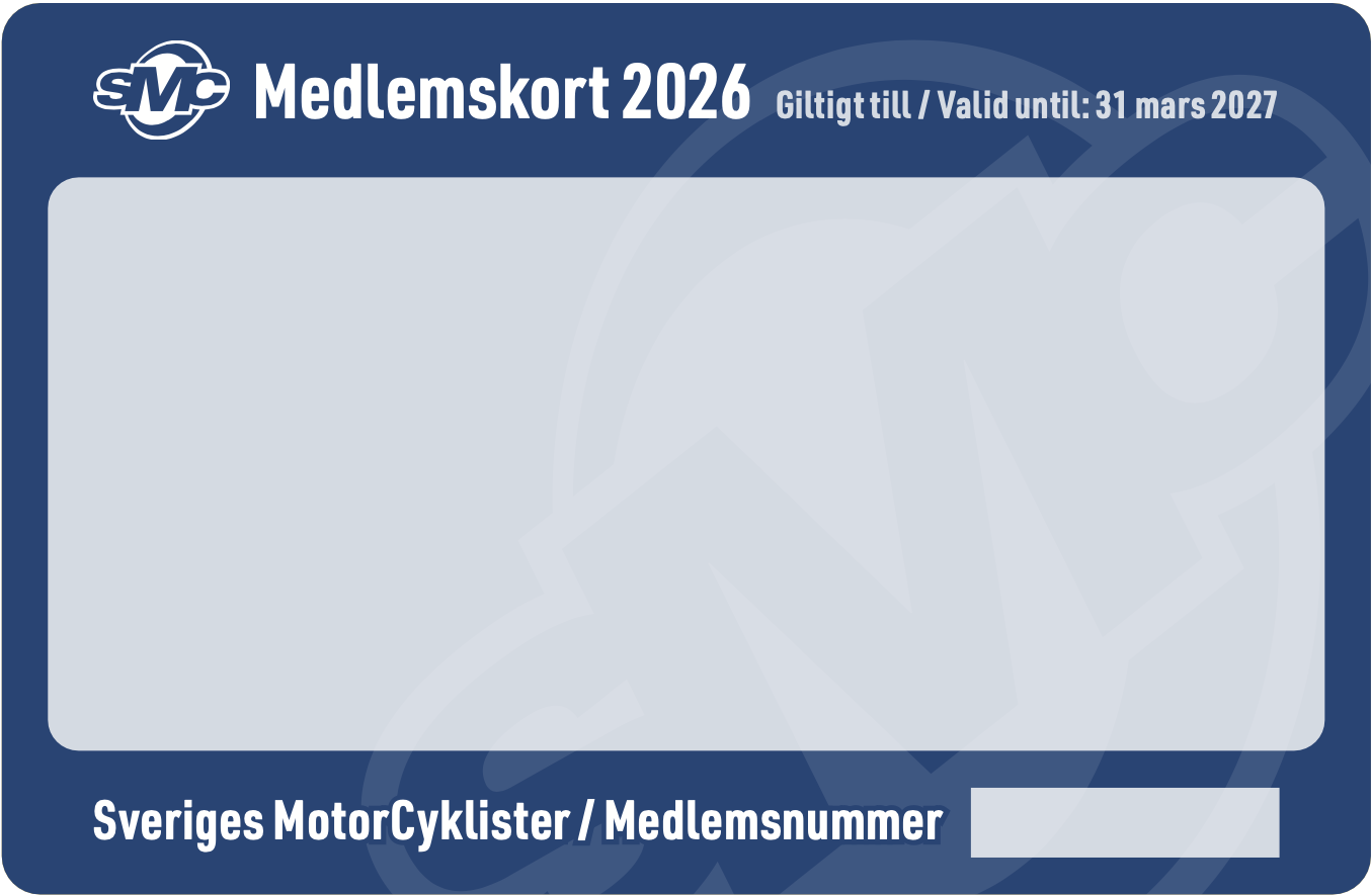 Information om medlemskort 2026